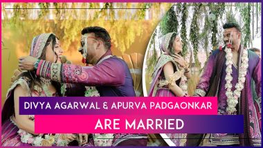 Divya Agarwal Ties The Knot With Boyfriend Apurva Padgaonkar In Dreamy Wedding Ceremony